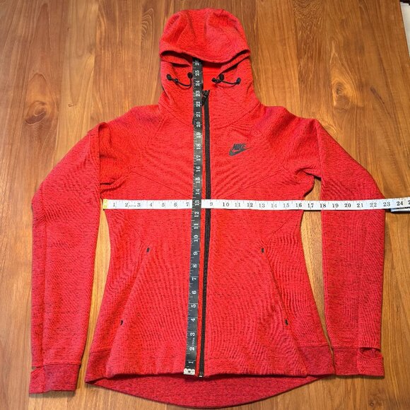 Nike Women's Running Jacket with Hood‎ Red Heather Size S - Picture 2 of 10
